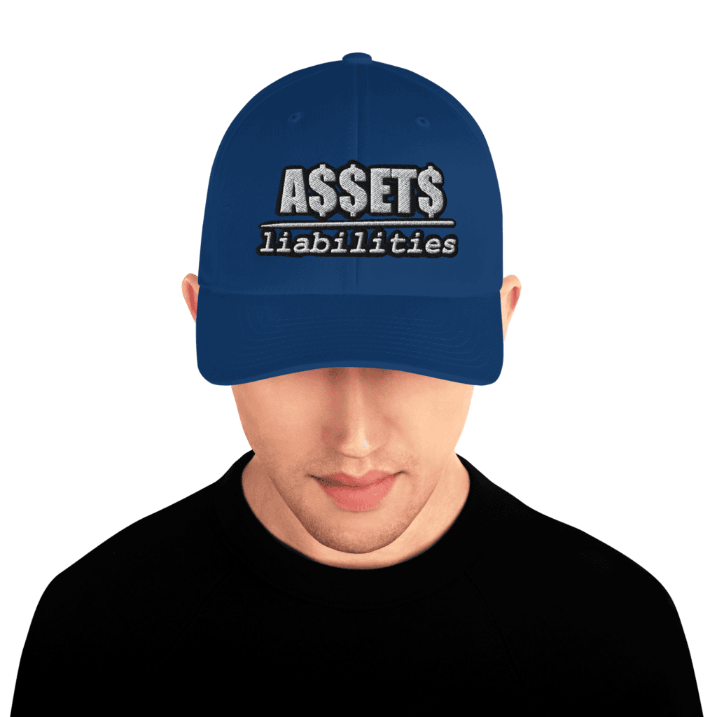 Assets Over Liabilities Investor Hat Blue